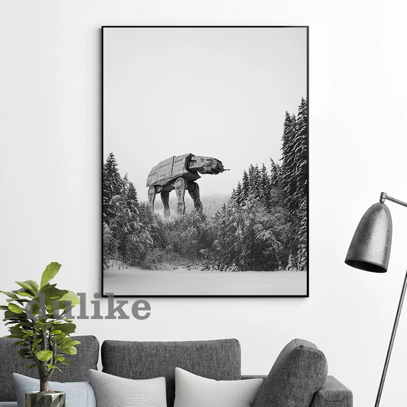 Poster – Star Wars Robots & Sci-Fi Black