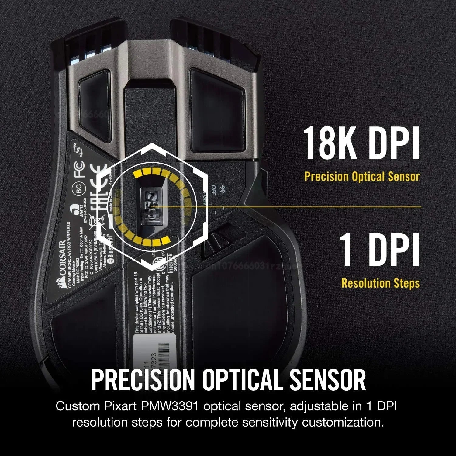 Corsair Ironclaw Wireless RGB Gaming Mouse