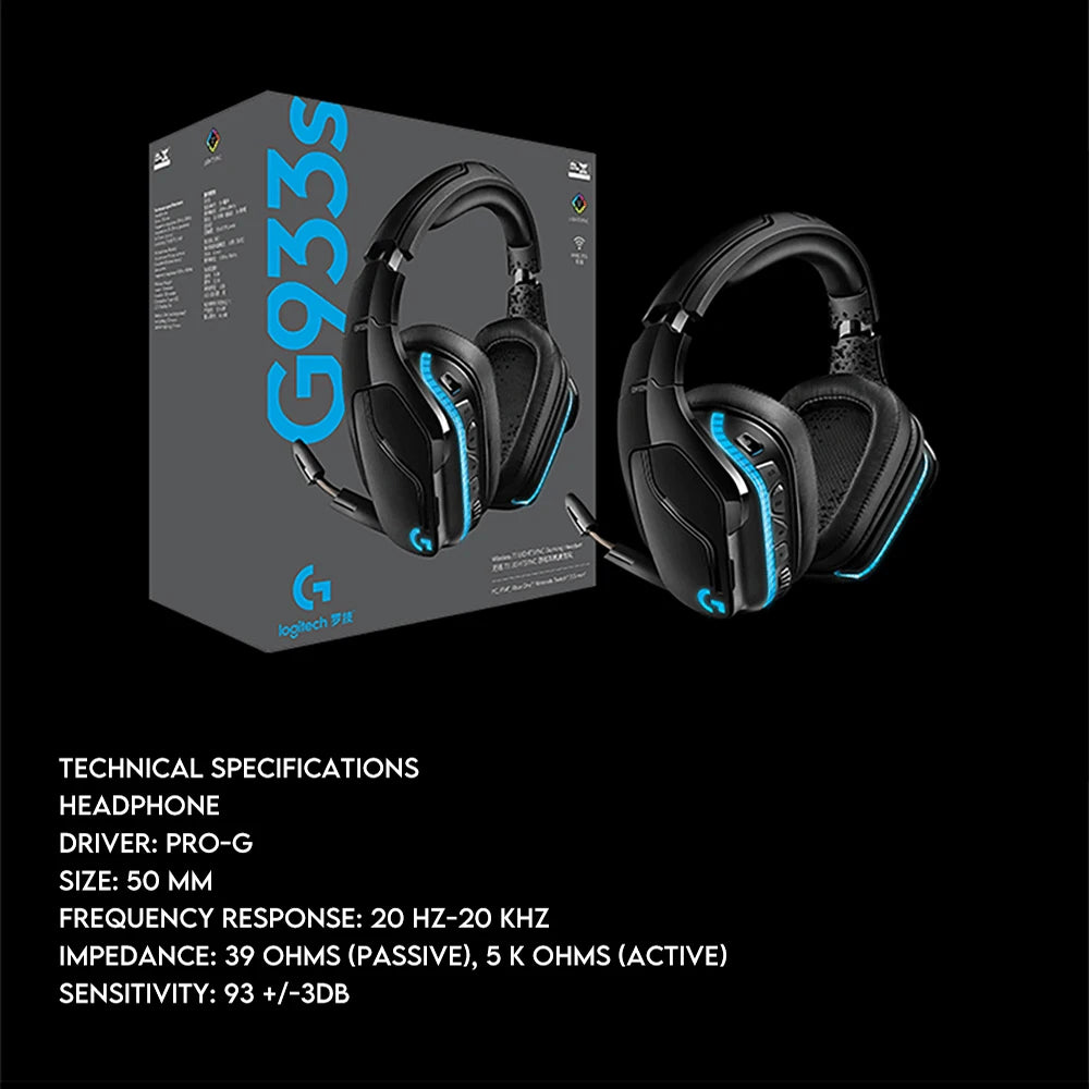 Logitech G933S LIGHTSYNC Wireless Gaming Headset
