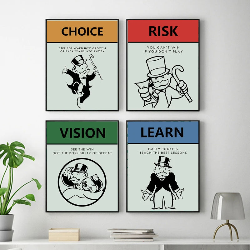 Monopoly Collection Canvas Posters