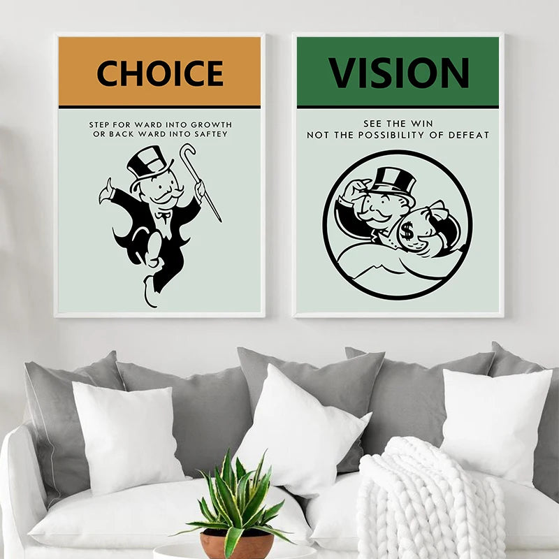 Monopoly Collection Canvas Posters