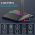 RGB Headphones Stand Holder with 2 USB Ports