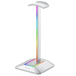 RGB Headphones Stand Holder with 2 USB Ports