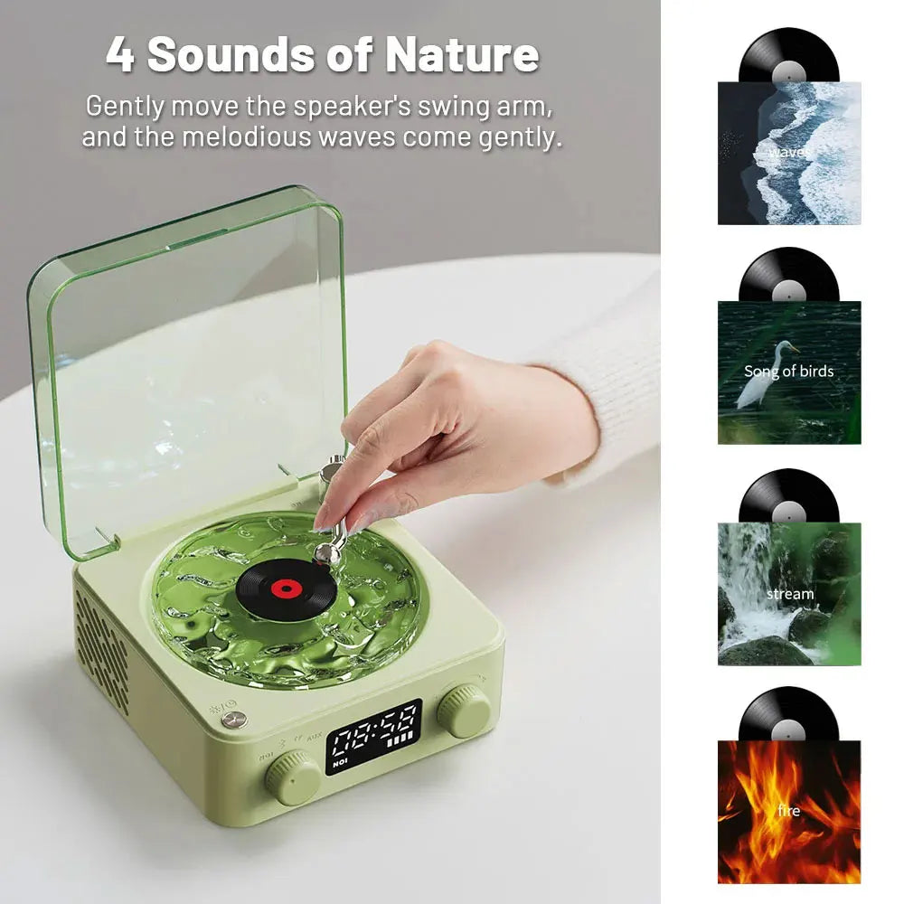 Retro Turntable Speaker Bluetooth